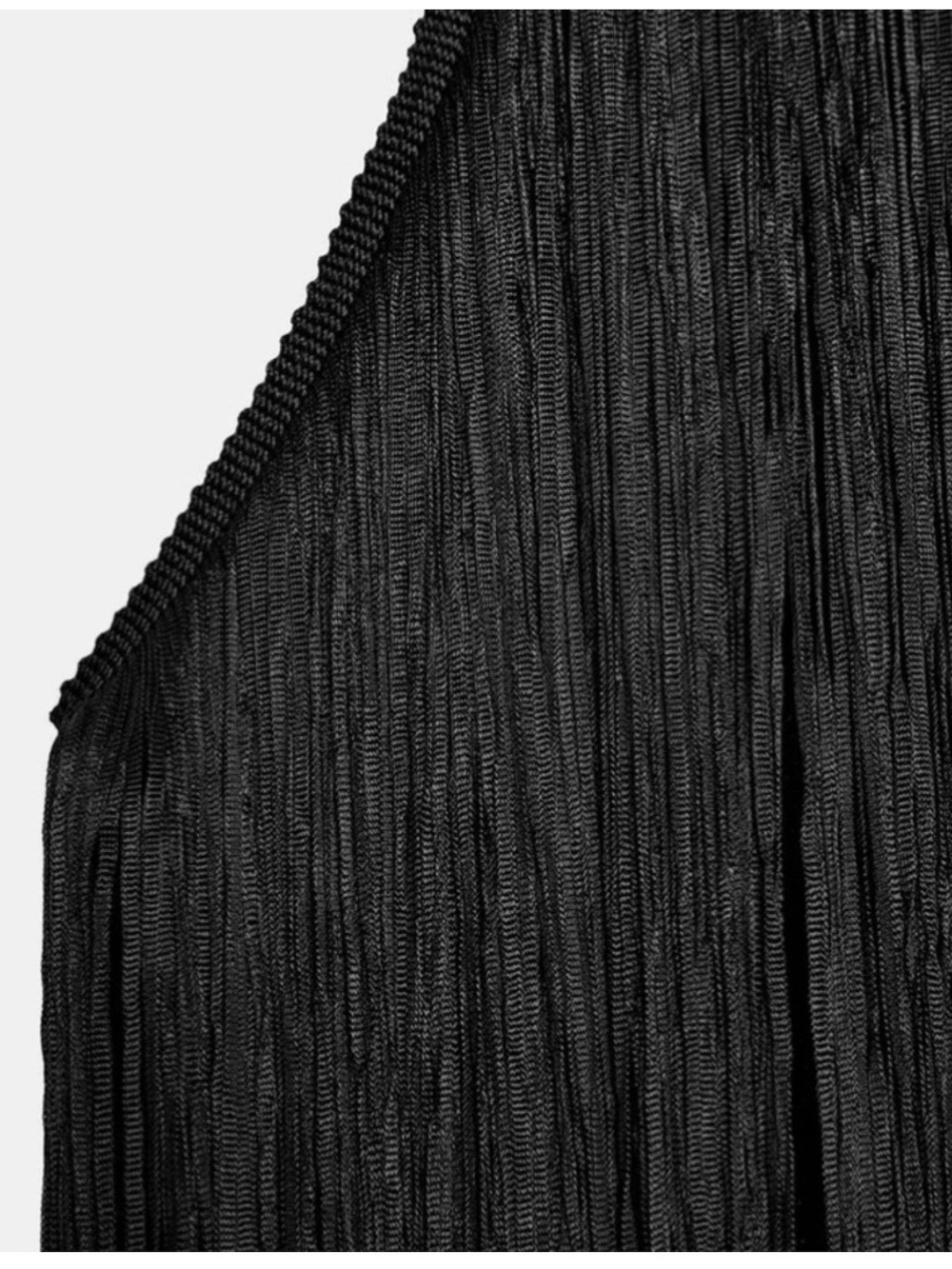 Zara Black Fringe Halter Top - Picture 7 of 7